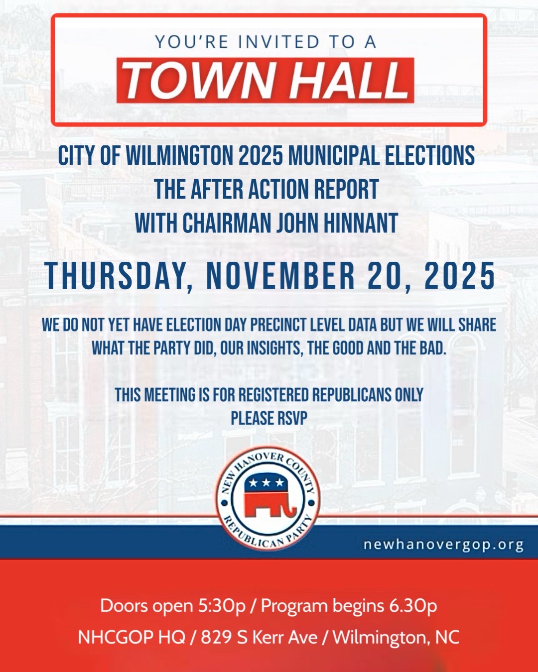 Townhall Flyer
